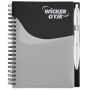 spiral  notebook A5 with pp cover  and pen custom printing color notebook