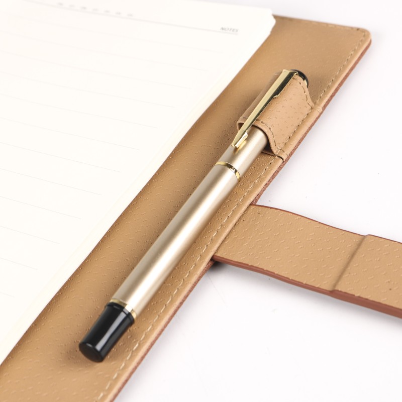New arrival PU business notebook simple A5 soft leather loose-leaf notepad