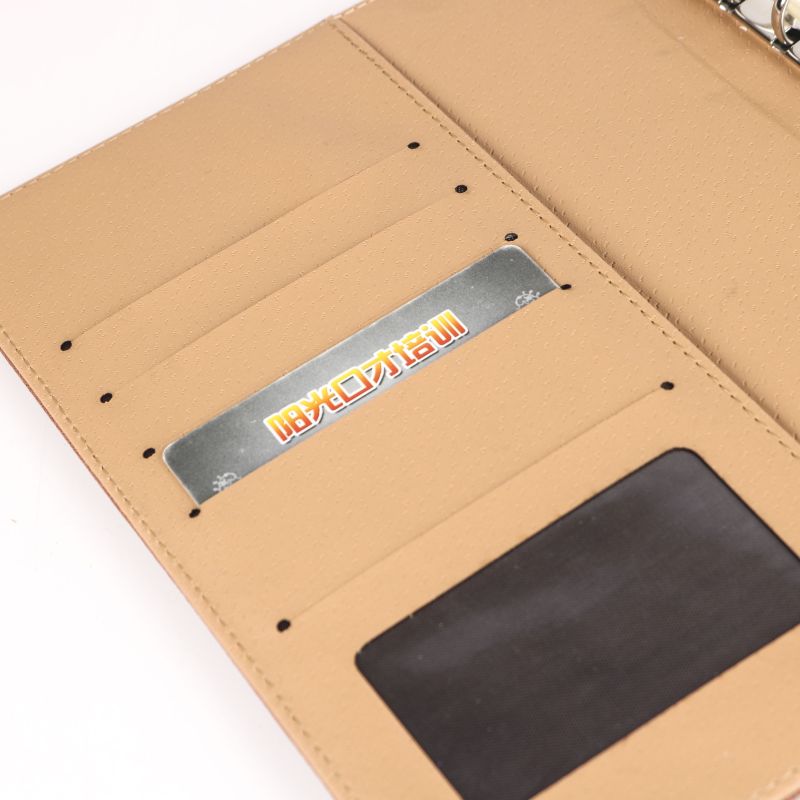 New arrival PU business notebook simple A5 soft leather loose-leaf notepad