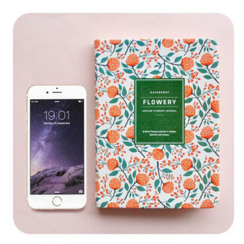2023 Promotion A5 B5 Hardcover Flowery Custom Printed Daily Organizer Planner Agenda Diary