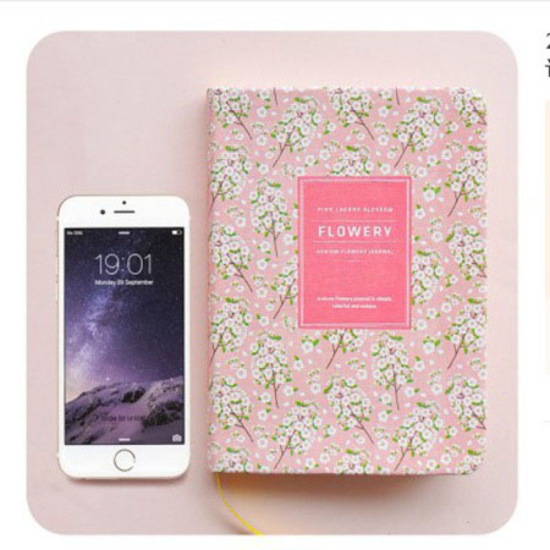2023 Promotion A5 B5 Hardcover Flowery Custom Printed Daily Organizer Planner Agenda Diary