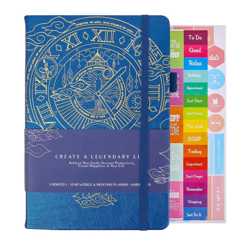 Factory Calendar hardcover Notepad A5 super thick learning management notebook