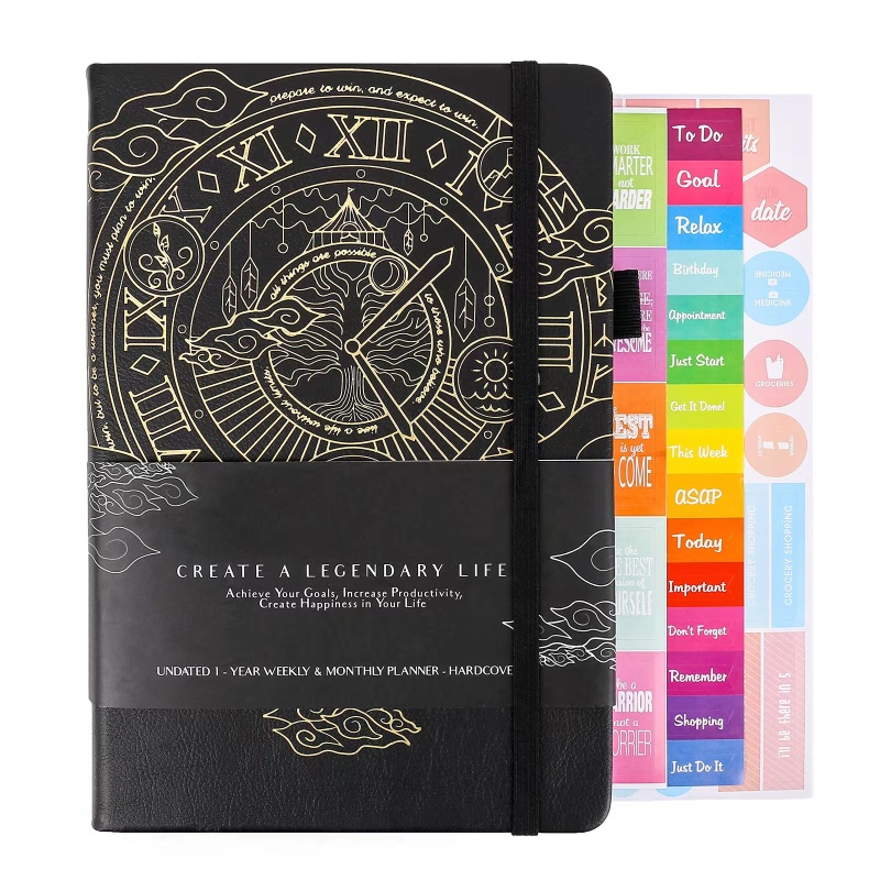 Factory Calendar hardcover Notepad A5 super thick learning management notebook