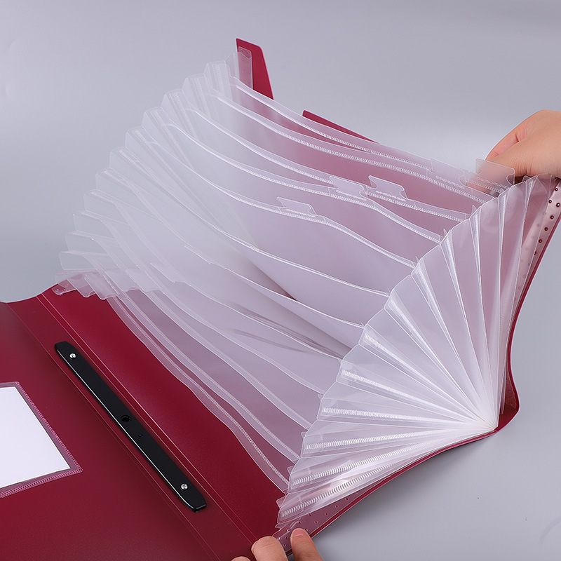 Wholesale New design FC 13 Pockets Colorful Folder PVC Expanding File