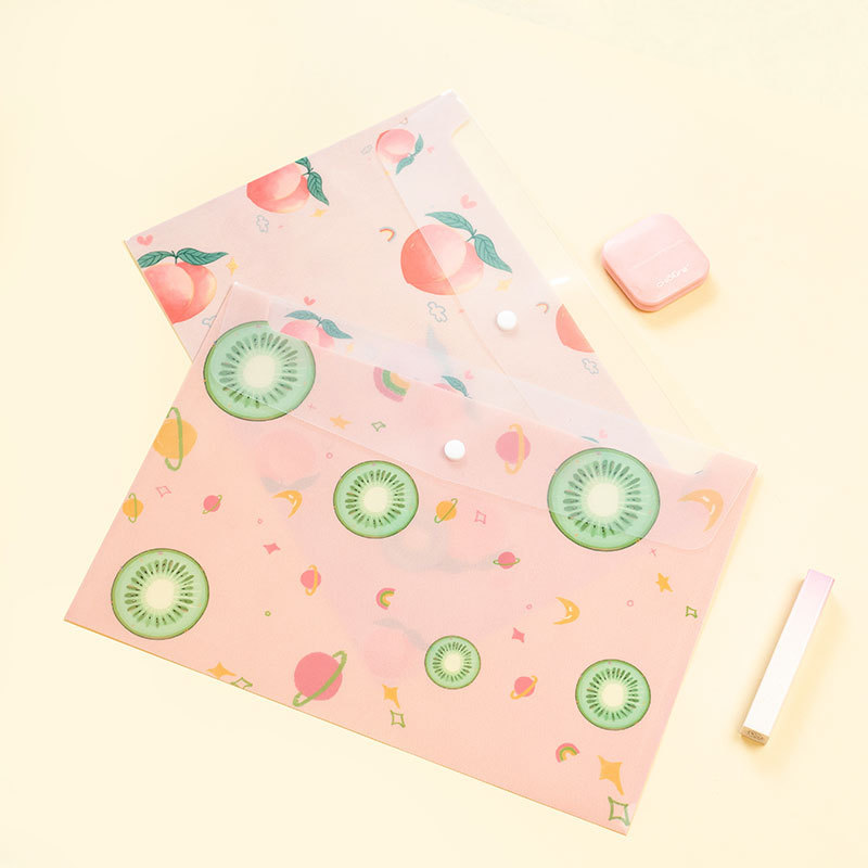 Snap file  information bag wholesale waterproof storage test paper A4 Document bag
