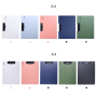 new design A4 folder board horizontal and vertical data report handout file double clip multi-function student document folder