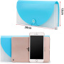 new design 13 grid A6 blue expanding file multi-layer bill storage folder wholesale