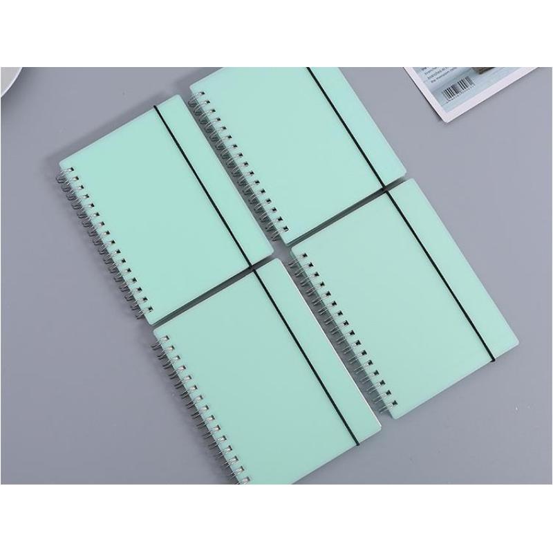 High quality 80 sheets PP cover customizable A4,A5,B5,A6 spiral binding notebook