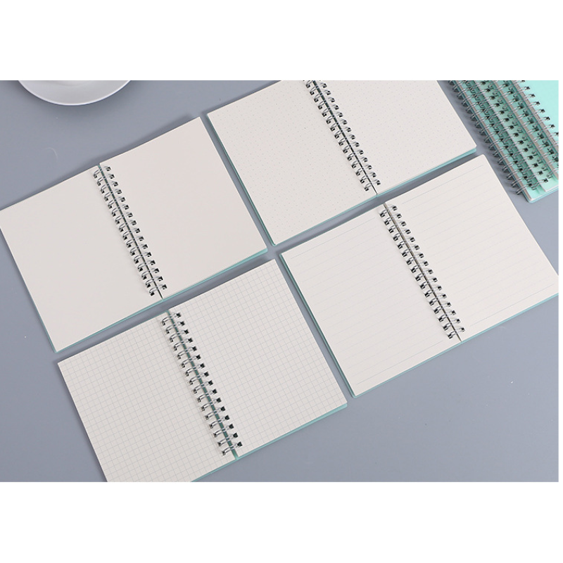 High quality 80 sheets PP cover customizable A4,A5,B5,A6 spiral binding notebook