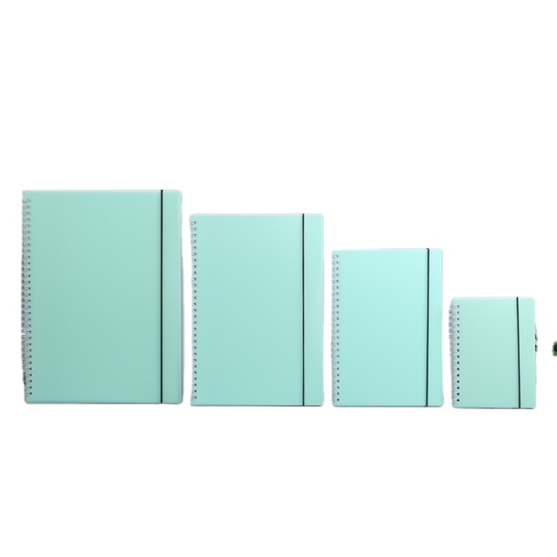 High quality 80 sheets PP cover customizable A4,A5,B5,A6 spiral binding notebook