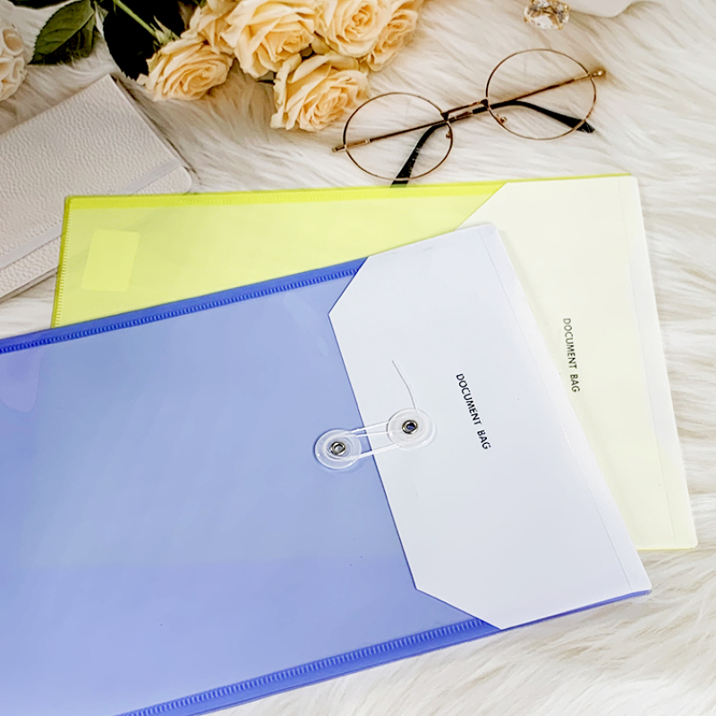 new design Multicolor high quality durable student stationery envelope bag folder