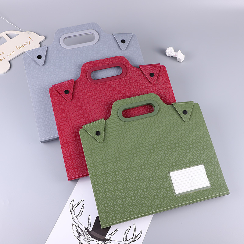 Wholesale A4 size 5 pocket expanding file folder custom zipper expanding file folder