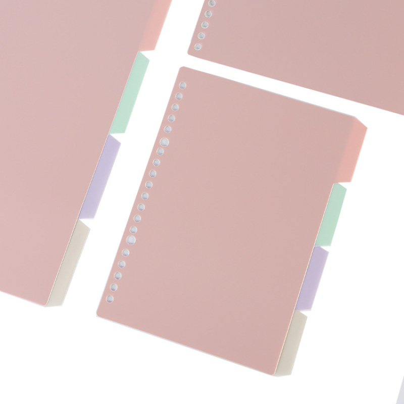 Divider 4 color memo loose leaf replacement core classification page notebook separate inner core label