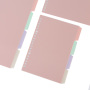 Divider 4 color memo loose leaf replacement core classification page notebook separate inner core label