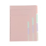 Divider 4 color memo loose leaf replacement core classification page notebook separate inner core label