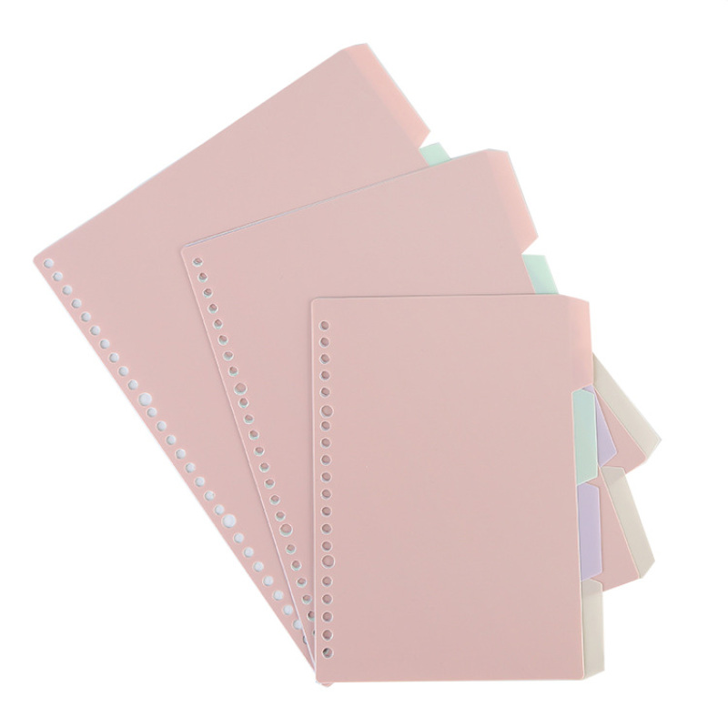 Divider 4 color memo loose leaf replacement core classification page notebook separate inner core label