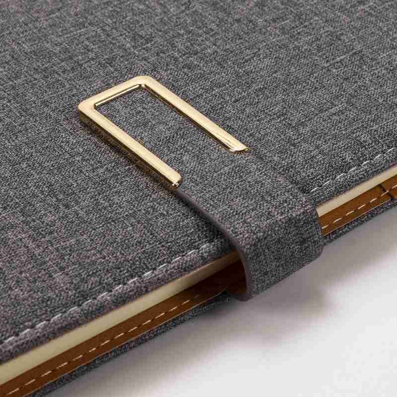 PU business notebook simple Thermal Binding notepad with pen holder
