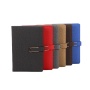 PU business notebook simple Thermal Binding notepad with pen holder