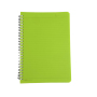 PP Eco friendly oem recycle paper cover plastic coil double wire spiral notebook