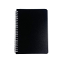 PP Eco friendly oem recycle paper cover plastic coil double wire spiral notebook