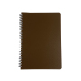 PP Eco friendly oem recycle paper cover plastic coil double wire spiral notebook