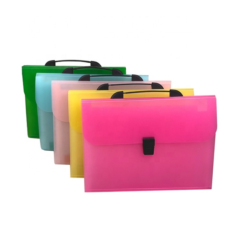 stationery Clear plastic presentation side tab classification office custom modern a4 size plastic expanding file folder