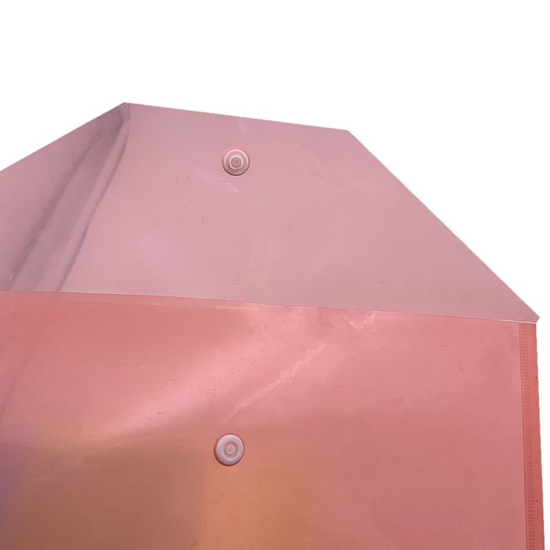 A4 Document Bag L Shape PP Plastic File Folder Printing File Transparent Single Page Clip PP Plastic File Folder