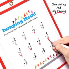 Writing transparent PVC erasable stationery bag assorted colors dry erase pockets