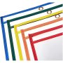 Writing transparent PVC erasable stationery bag assorted colors dry erase pockets