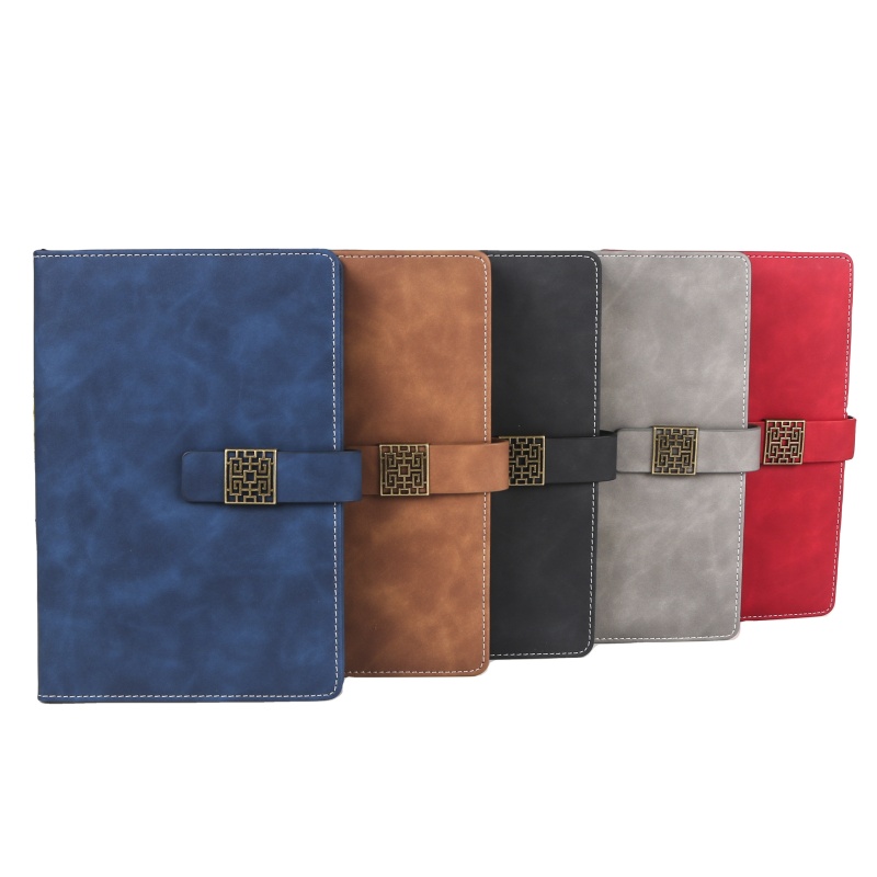 Leaf Notebook Leather Softcover Portable Notebook Summereironary A5 Loose Promotion Travel Journal Leather Diary Soft Cover KH