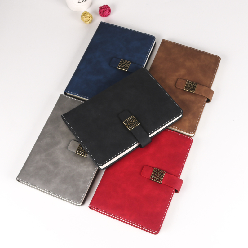 Leaf Notebook Leather Softcover Portable Notebook Summereironary A5 Loose Promotion Travel Journal Leather Diary Soft Cover KH