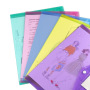 Hot Selling Transparent Snap Button File Bag with Business Card File Bag Transparent Information Bag