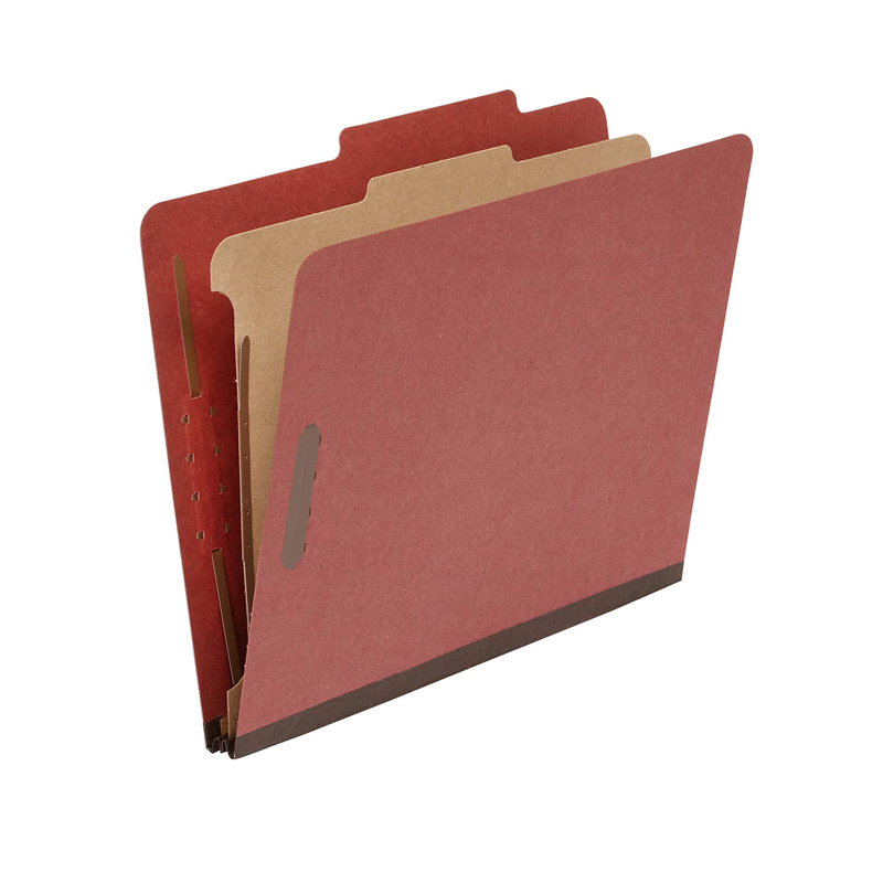 Classification Folder- 100% Recycled, 1 Divider, 2 Embedded, Letter, Document bag