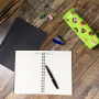 High Quality Wholesale eco friendly promotional small A5, B5 custom print Kraft paper cover note books