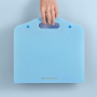 new design a4 pp frosted portable wholesale  student simple test paper storage bag expanding file folder