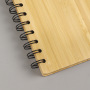 New products A5 bamboo cover Reusable sprial diary notebook