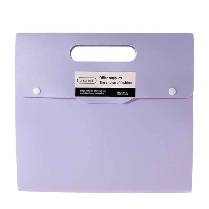 Multi-color documents safety bag waterproof wholesale office supplies pp folder custom a4 paper file folder