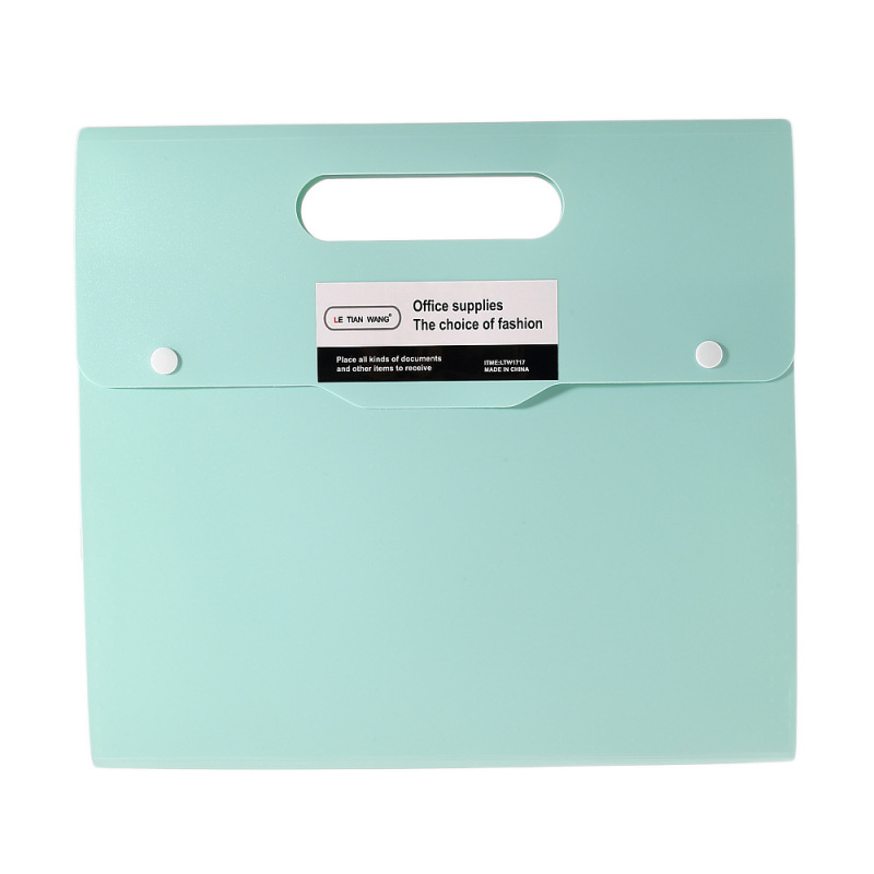 Multi-color documents safety bag waterproof wholesale office supplies pp folder custom a4 paper file folder