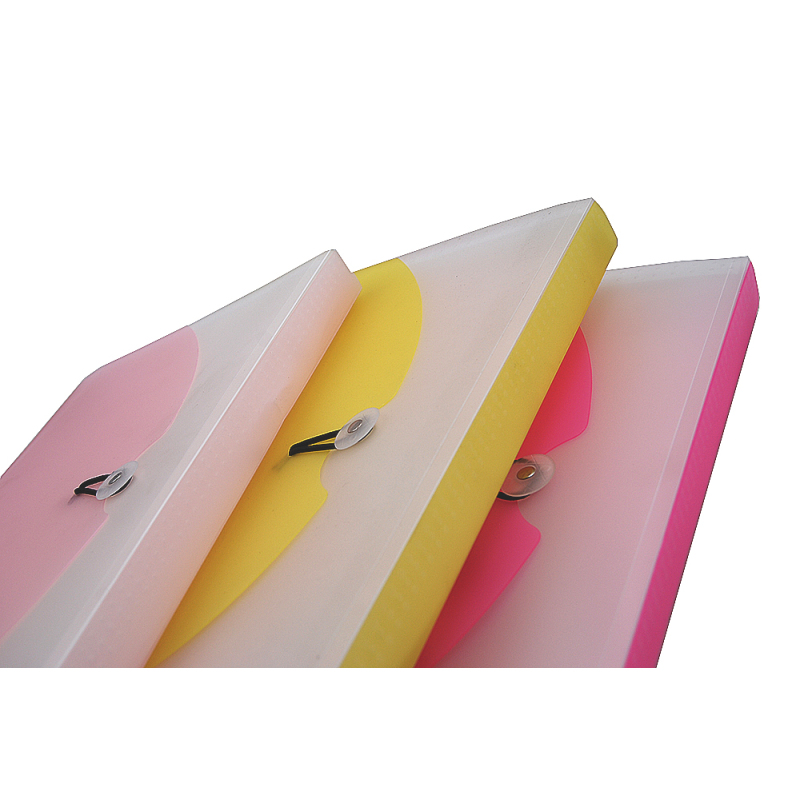 PP Hard A4 Thick Hanging Expanding Plastic Custom School Envelope File Folder Games Printing Plastic Folder With Handle