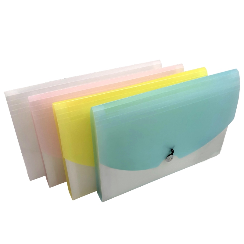 PP Hard A4 Thick Hanging Expanding Plastic Custom School Envelope File Folder Games Printing Plastic Folder With Handle