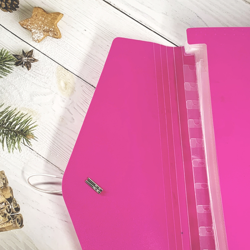 stationery EXPANDING FILE BAG  A4 pink 13-P Expanding Organizer File Folder bag