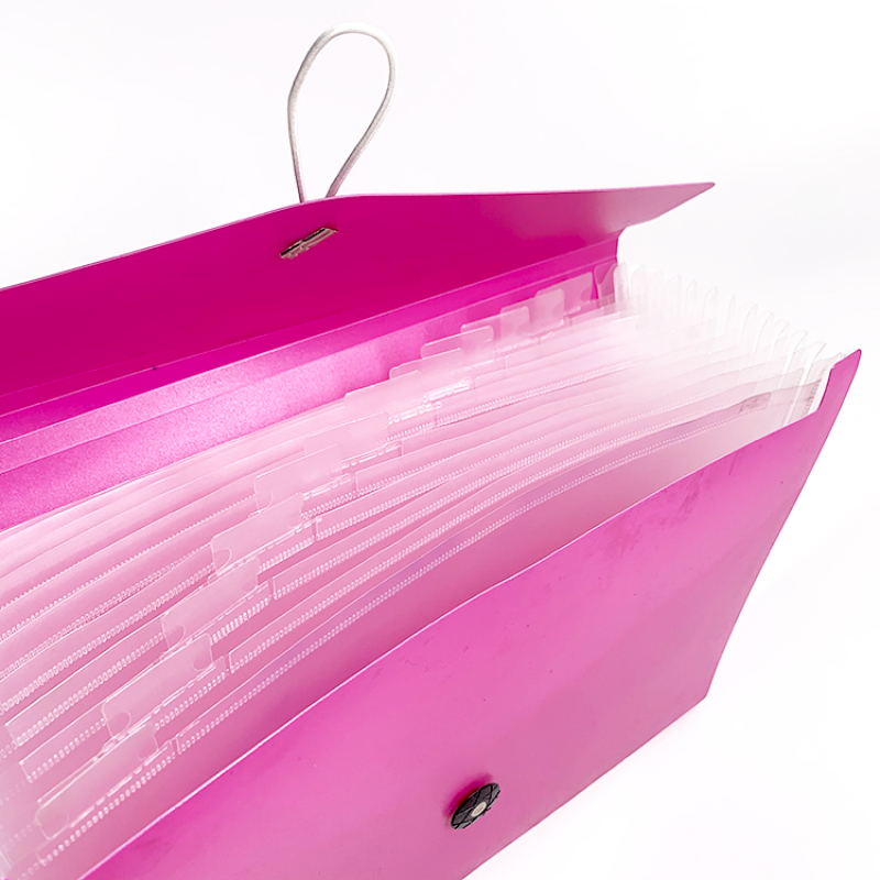 stationery EXPANDING FILE BAG  A4 pink 13-P Expanding Organizer File Folder bag