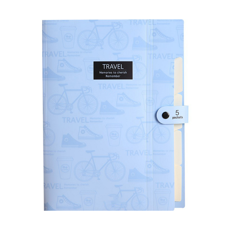 A4 multi-layer 5/8 pockets student test paper bag folder file bag storage expanding file