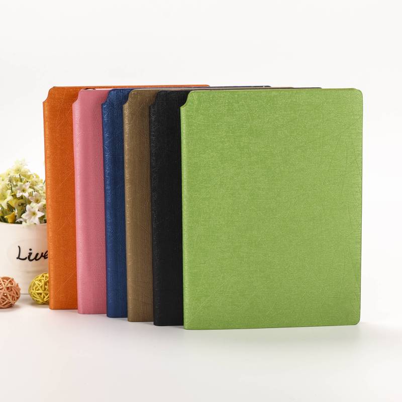 Factory Hot selling PU Softcover  decorative pattern leather A5  notebook for business