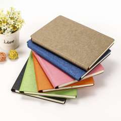 Factory Hot selling PU Softcover  decorative pattern leather A5  notebook for business