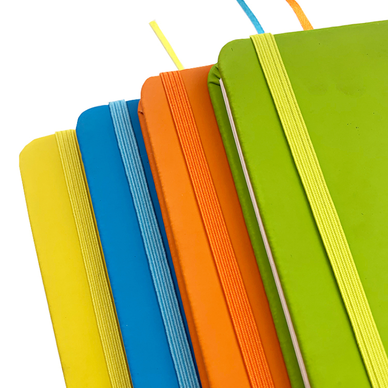 Customizable Academic Diary A5 A6 B5 Elastic band PU leather Hardcover agenda Planner Journal Notebook