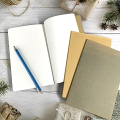 Factory A4 A5 Kraft Paper Cover Blank Sketchbook Paperback  Notebook
