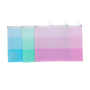 Hot sale plastic folder office stationery a4 folder custom zip plastic document bags kids