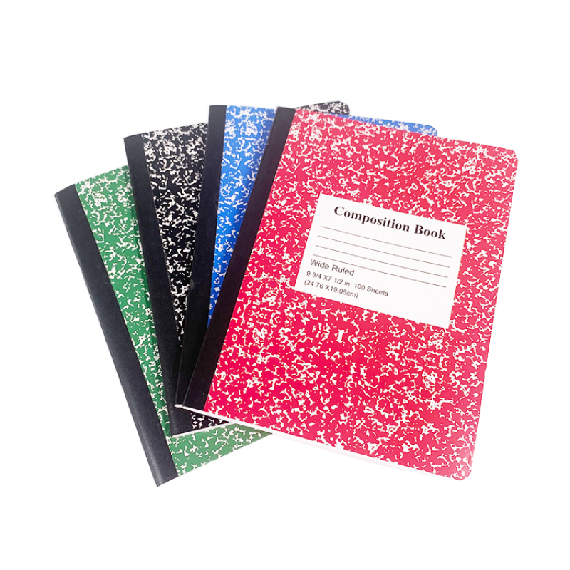 American School Supply 100 Sheets Hardcover Marble Composition Stationery Notebooks