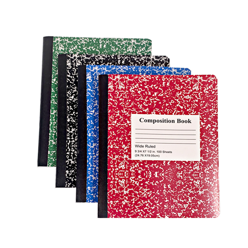 American School Supply 100 Sheets Hardcover Marble Composition Stationery Notebooks